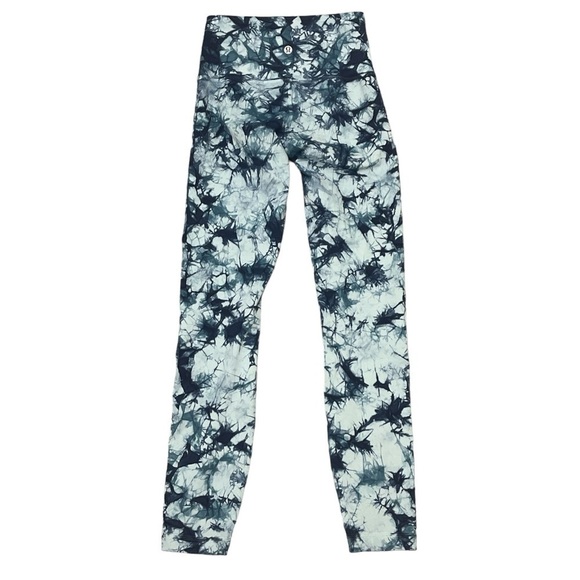 Lululemon Wunder Under Hi-Rise 7/8 Tight in  Shibori Blue Haze - size 2 - Picture 4 of 11